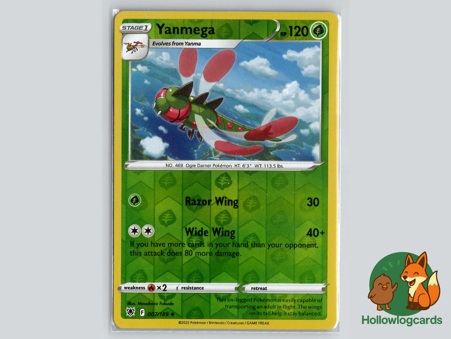 Yanmega (007/189) - Astral Radiance Pokémon Card
