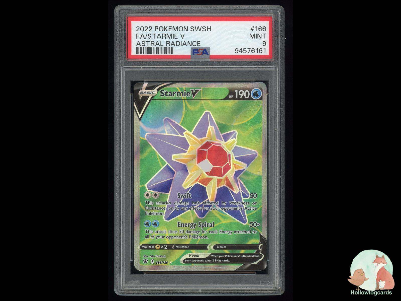Graded Starmie V (166/189) Pokémon Card