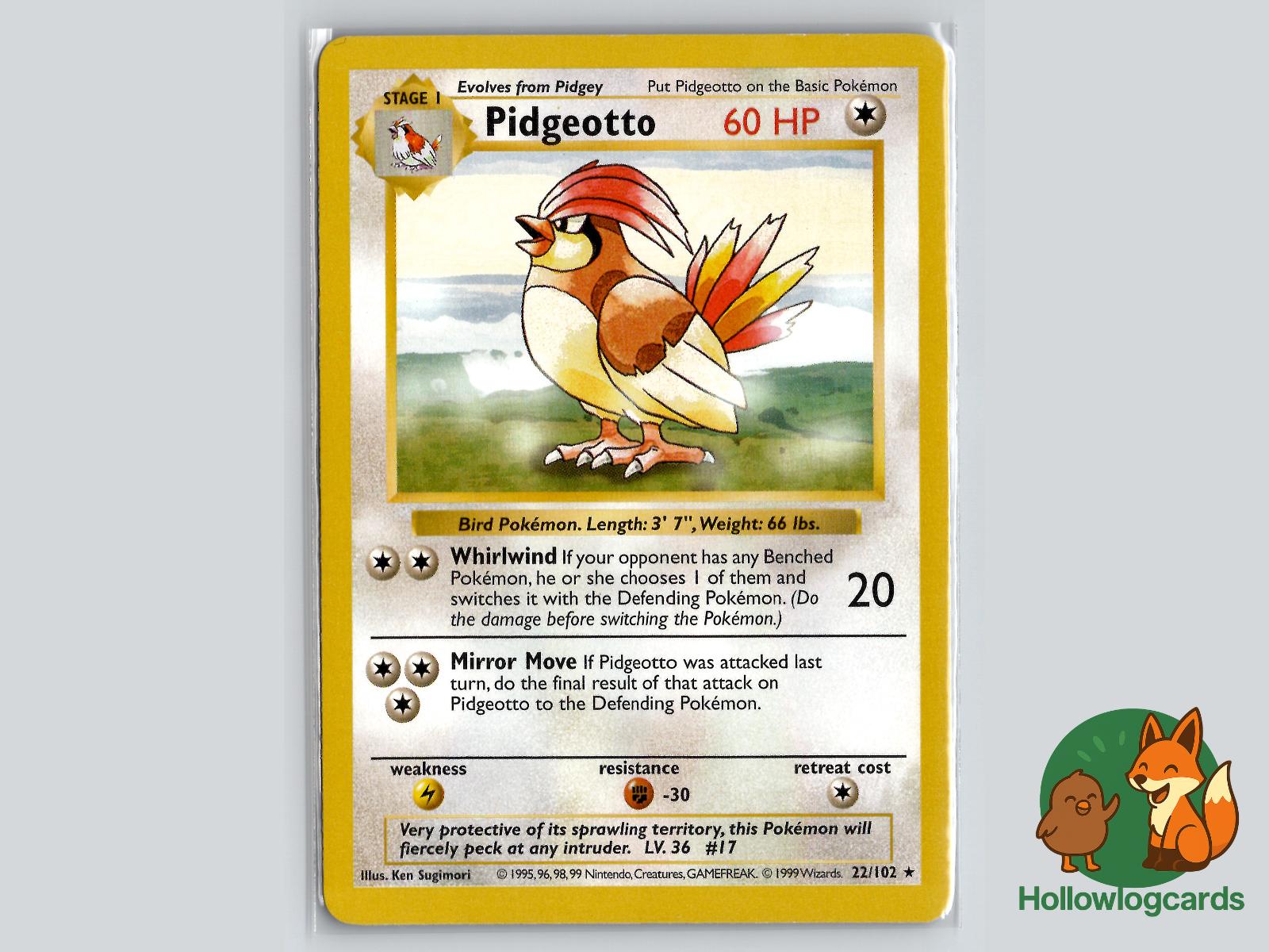 Pidgeotto (22/102) - Base Pokémon Card