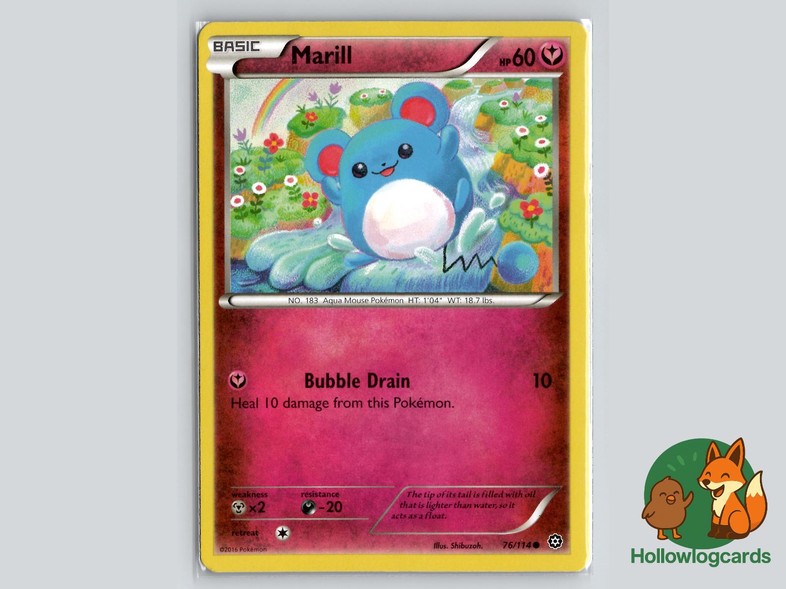Marill (76/114) - Steam Siege Pokémon Card