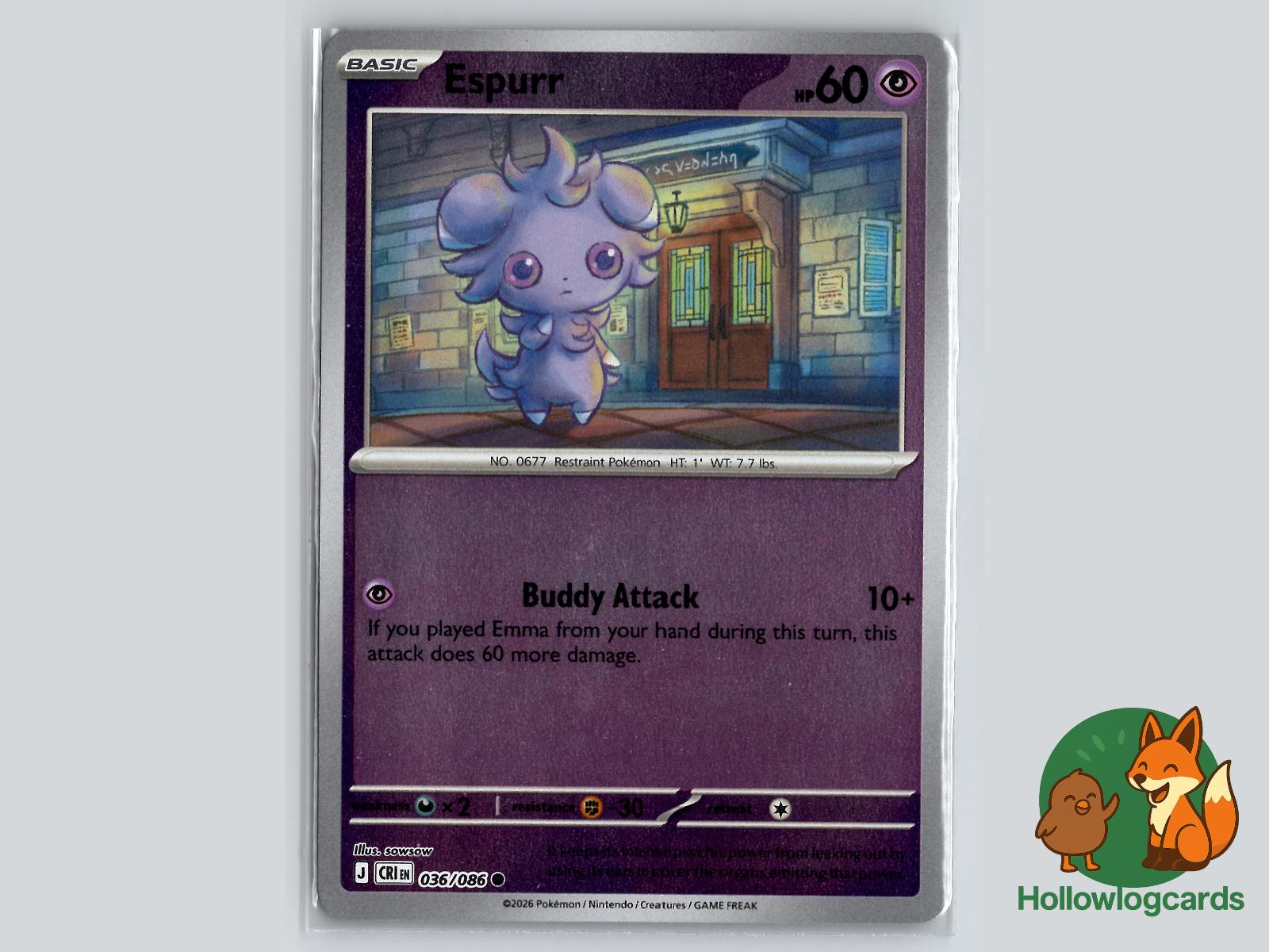 Espurr (036/086) Pokémon Card