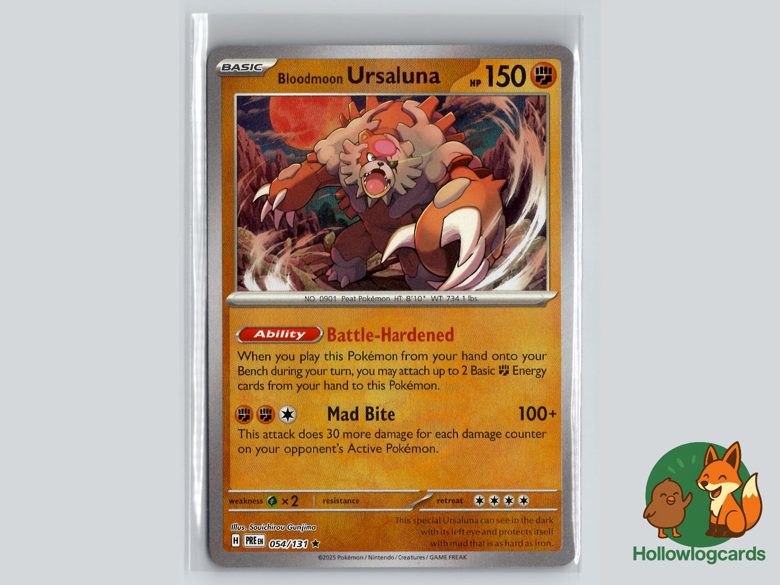 Bloodmoon Ursaluna (025/064) - Shrouded Fable Pokémon Card