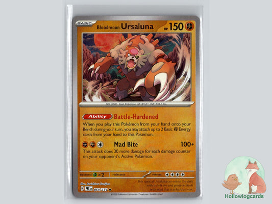 Bloodmoon Ursaluna (025/064) - Shrouded Fable Pokémon Card