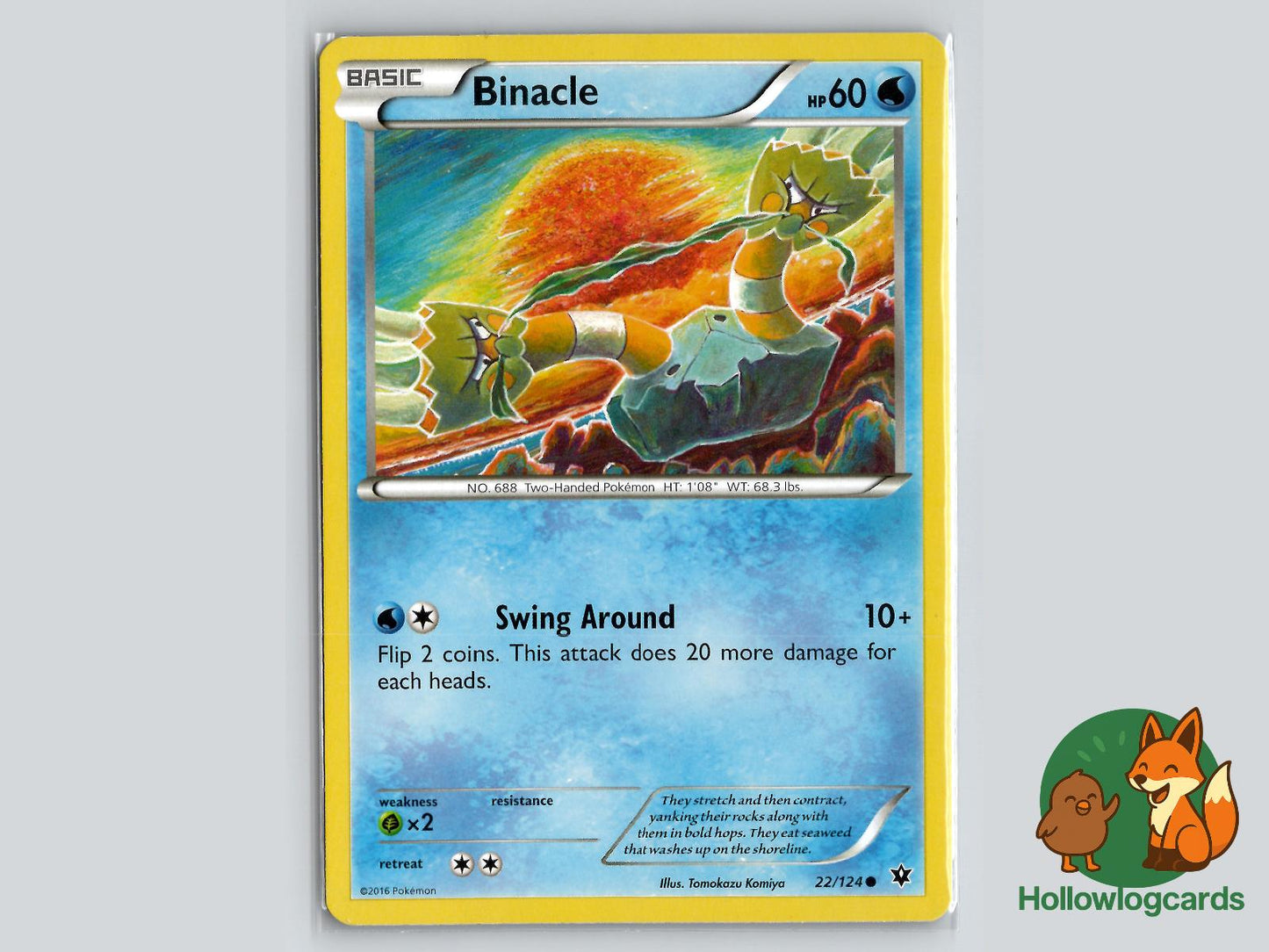 Binacle (22/124) - Fates Collide Pokémon Card