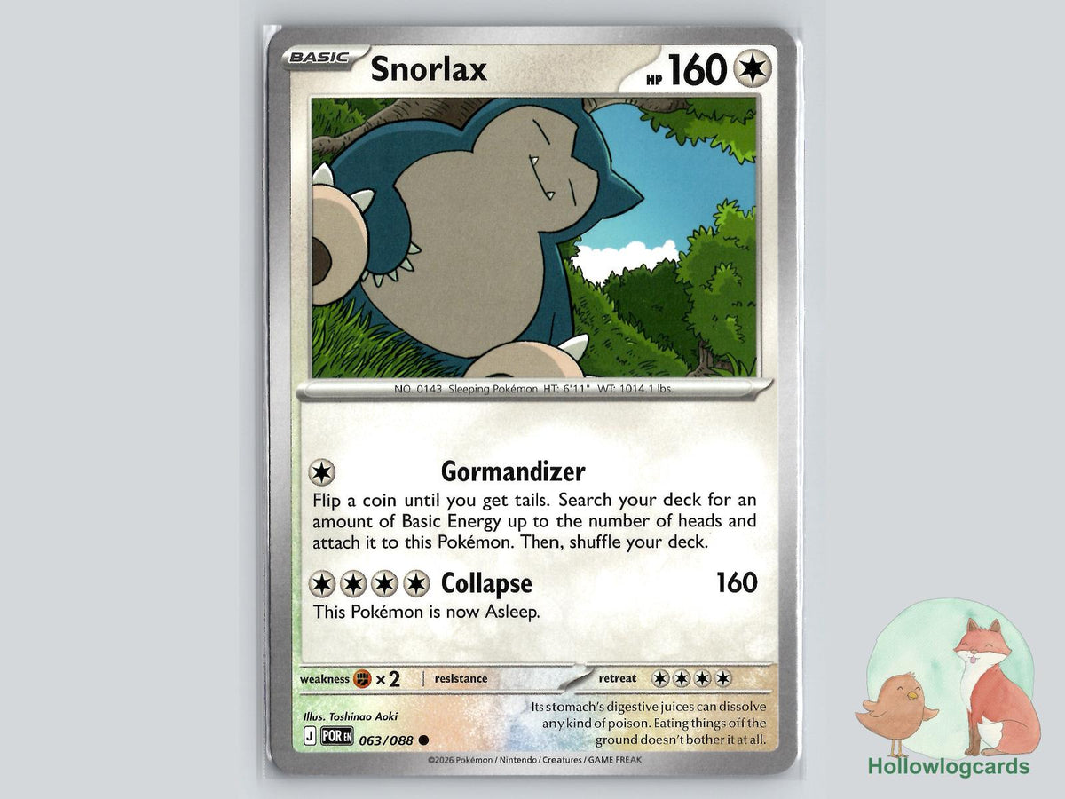 Snorlax (063/088) Pokémon Card
