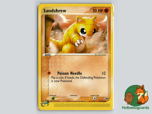Sandshrew (75/100) - Sandstorm Pokémon Card