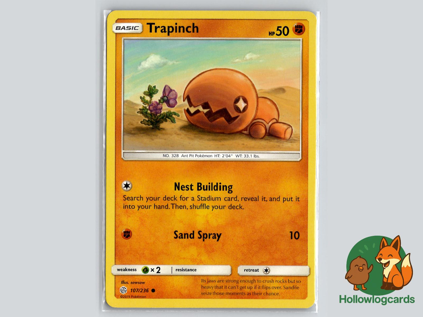 Trapinch (107/236) - Cosmic Eclipse Pokémon Card