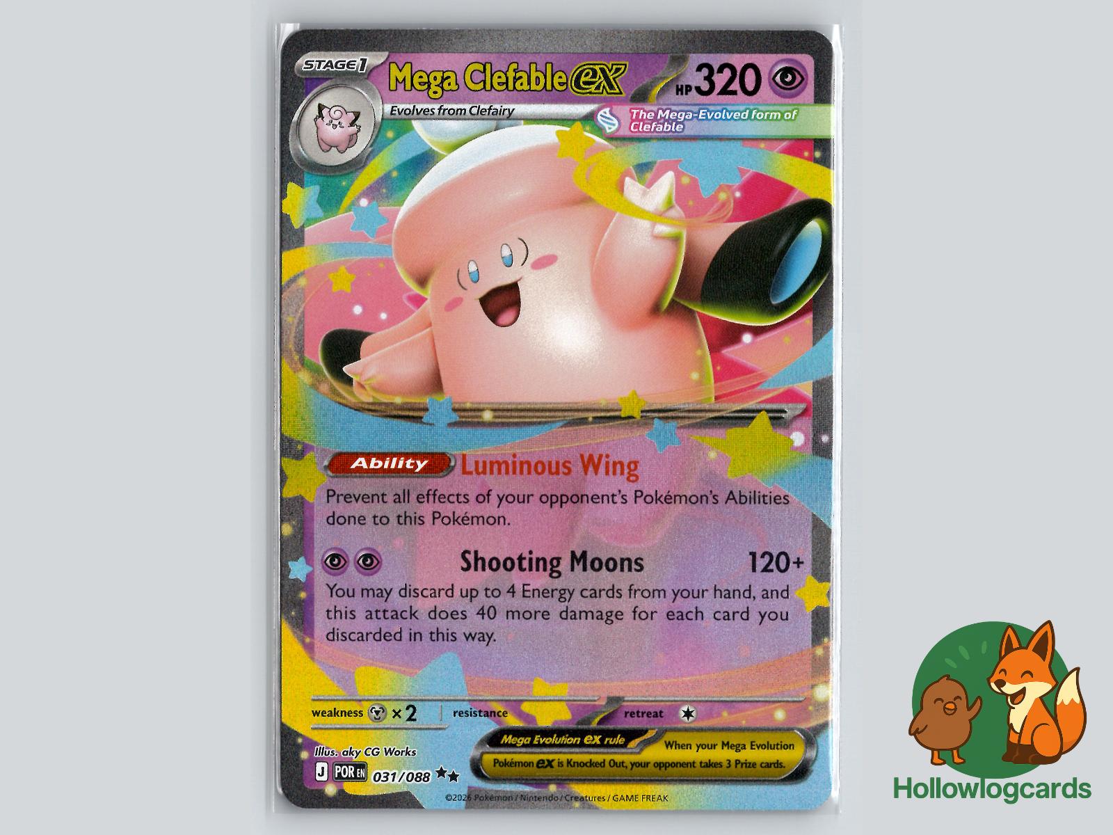 Mega Clefable ex (031/088) Pokémon Card