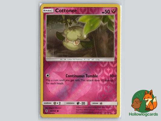 Cottonee (90/145) - Guardians Rising Pokémon Card