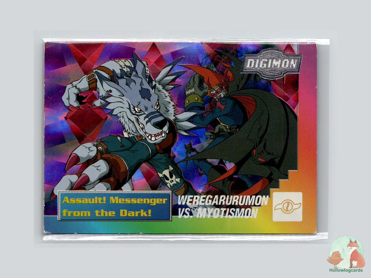 WereGarurumon vs. Myotismon (32/32) 2000 Upper Deck Digimon card