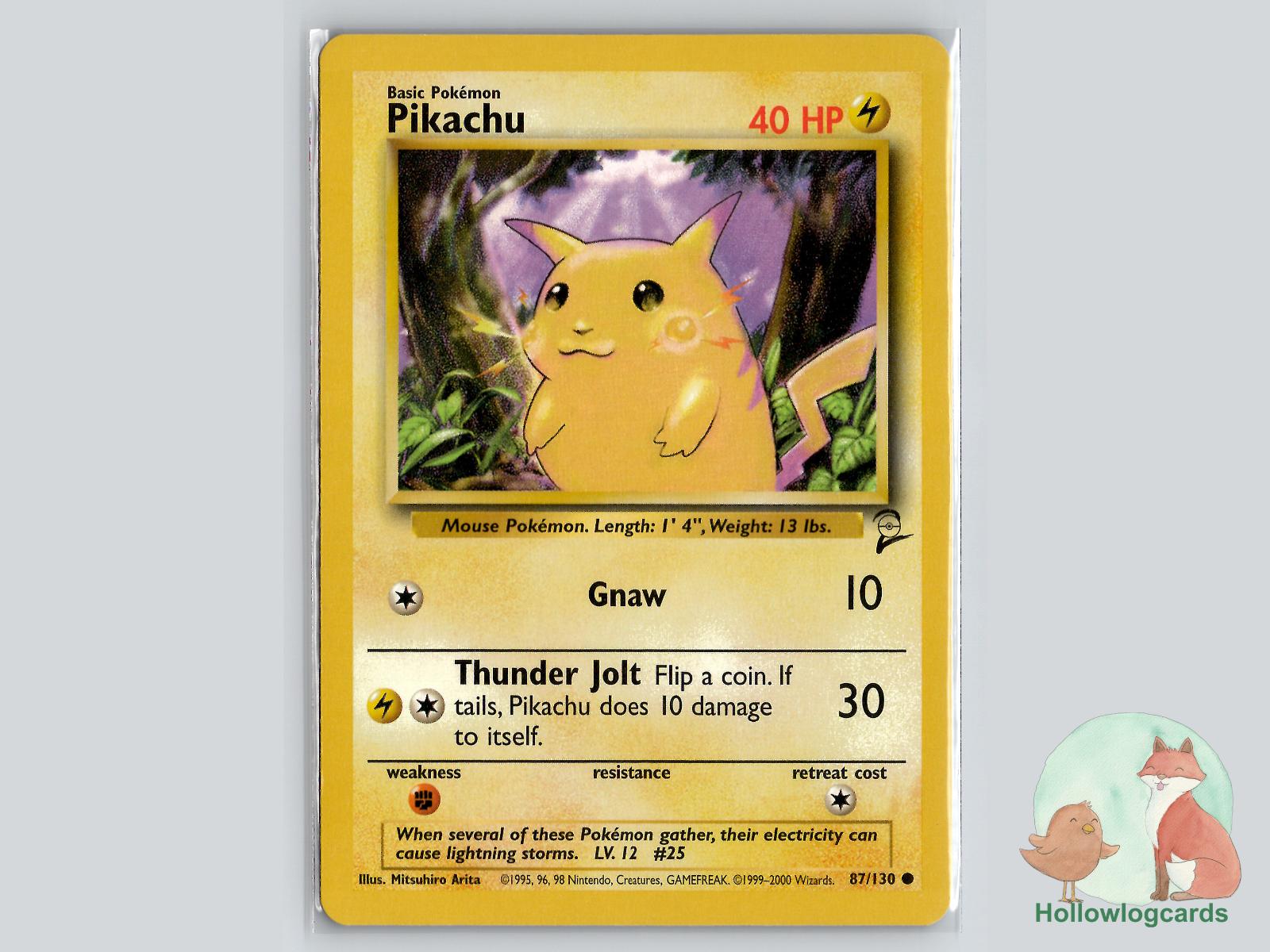 Pikachu (87/130) - Base Set 2 Pokémon Card