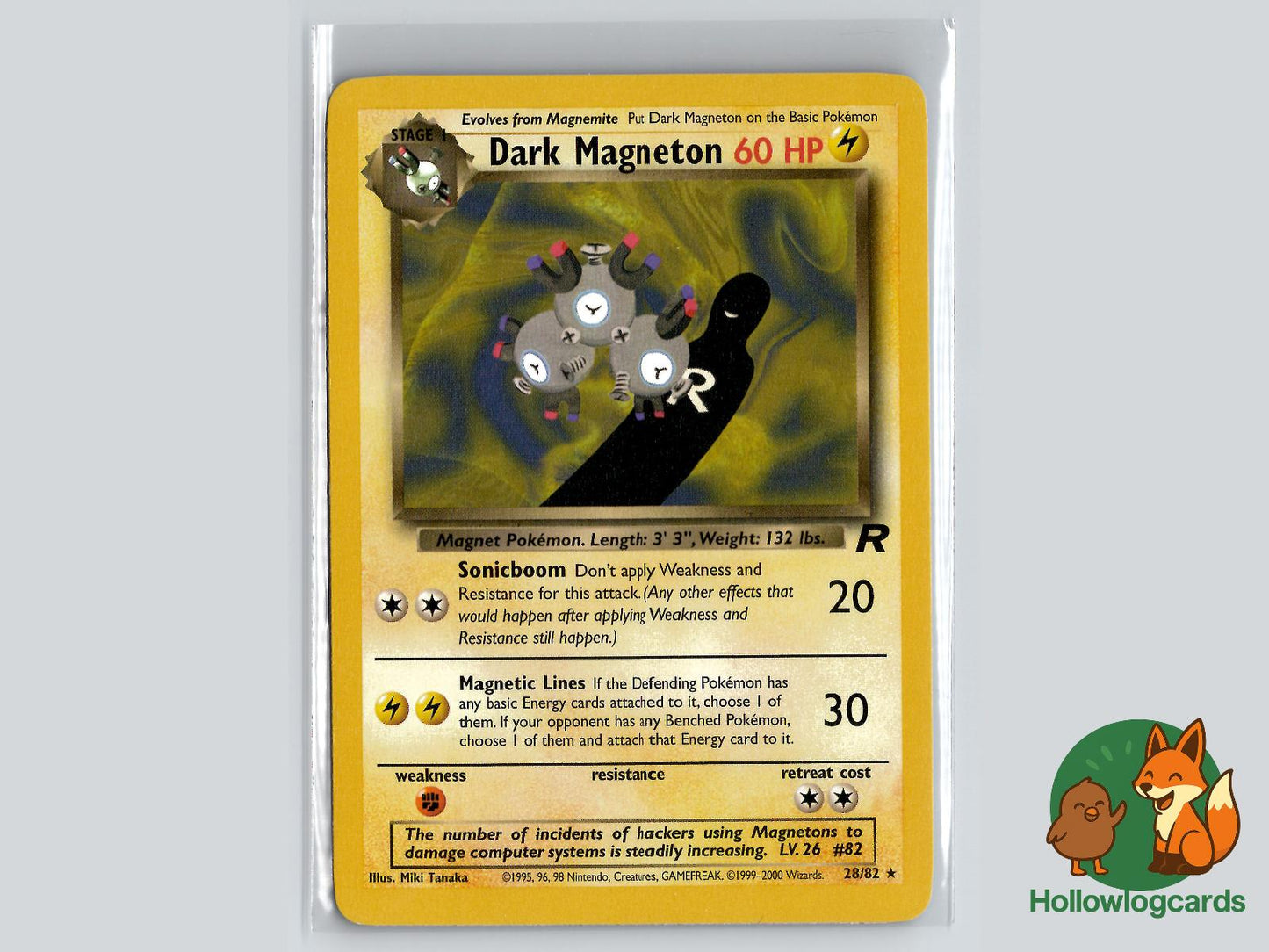 Dark Magneton (28/82) - Team Rocket Pokémon Card