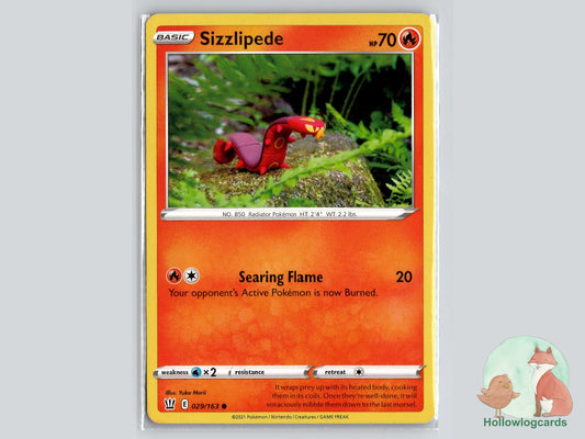 Sizzlipede (029/163) - Battle Styles Pokémon Card