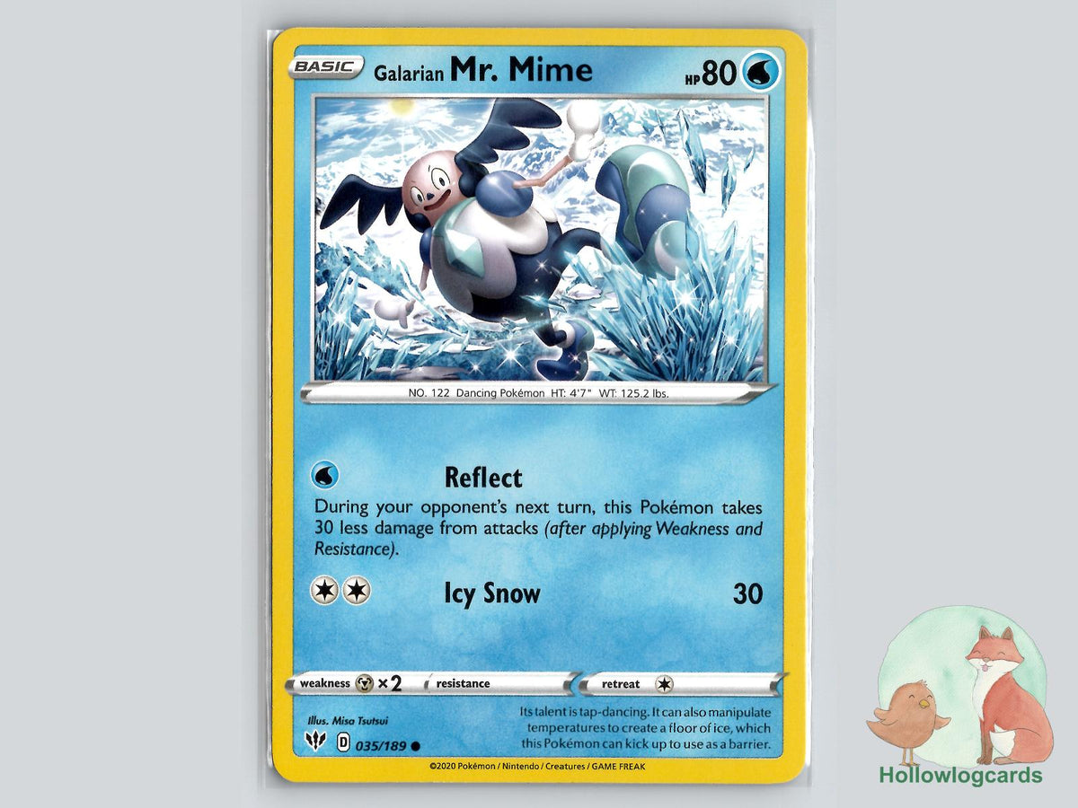 Galarian Mr. Mime (035/189) - Darkness Ablaze Pokémon Card