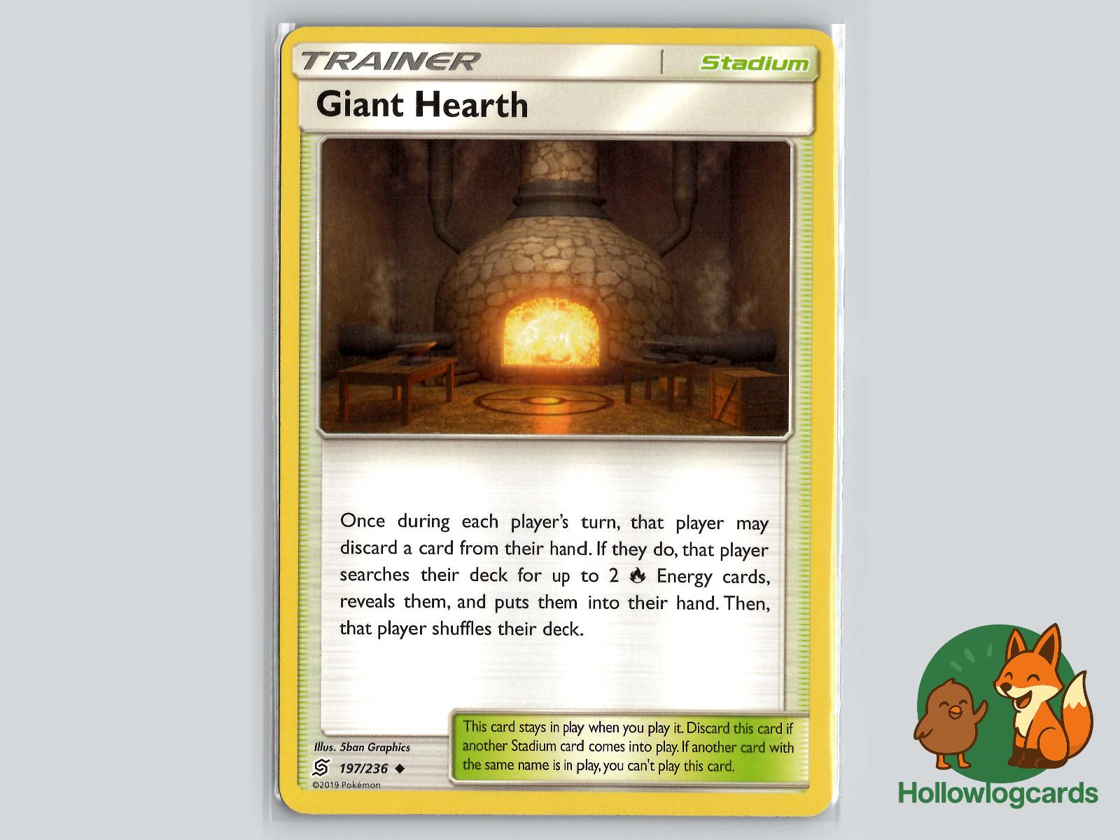 Giant Hearth (197/236) - Unified Minds Pokémon Card