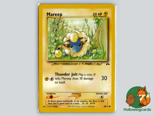 Mareep (58/75) - Neo Discovery Pokémon Card