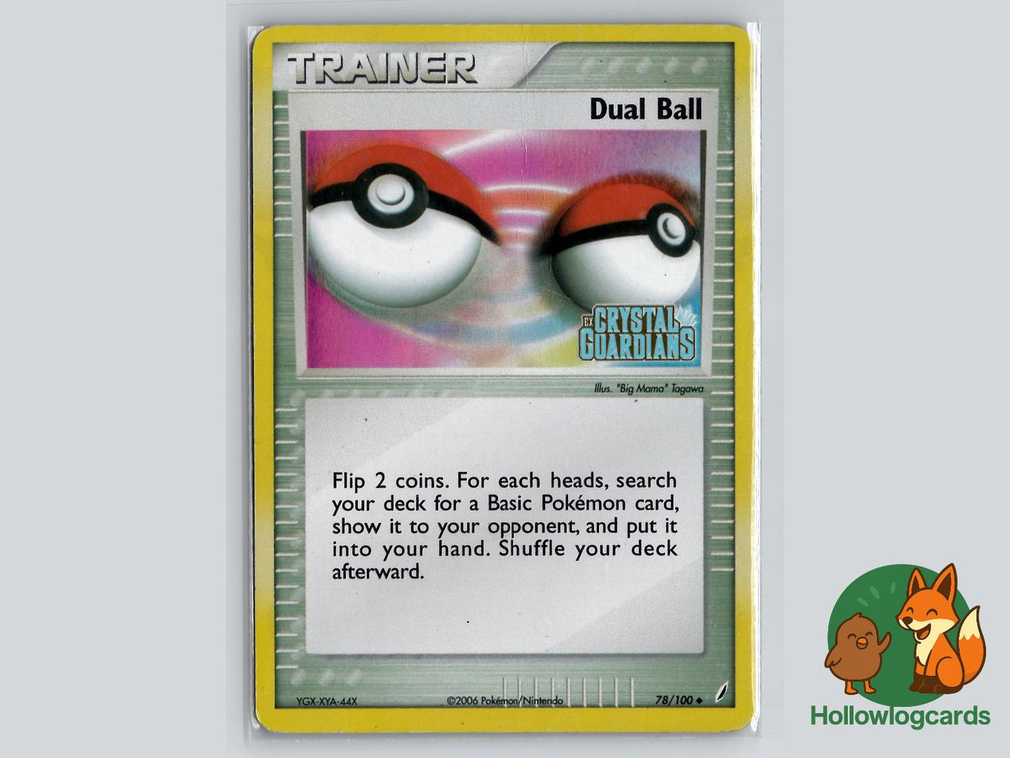 Dual Ball (78/100) - Crystal Guardians Pokémon Card