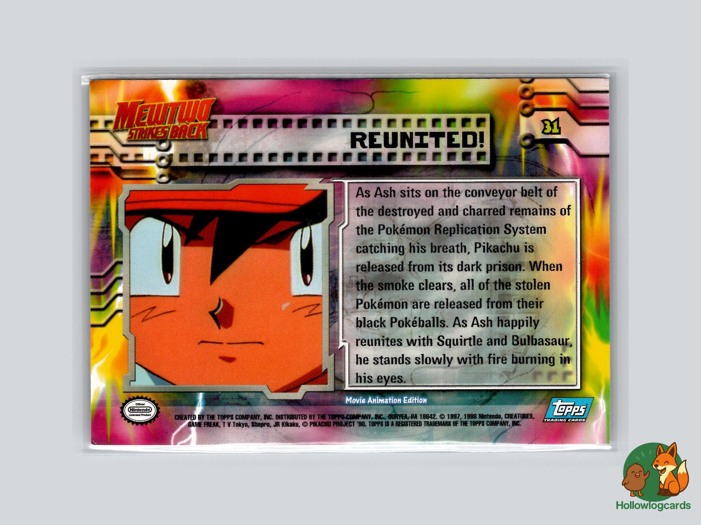 Reunited [Bulbasaur, Squirtle, Pikachu] (#31) - Topps Mewtwo Strikes Back
