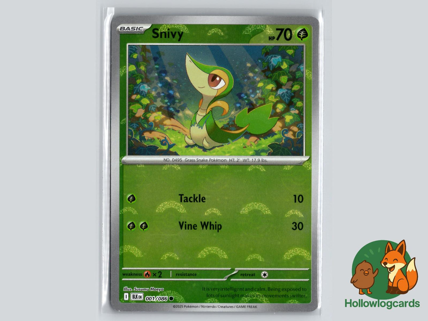 Snivy (001/086) - Black Bolt Pokémon Card