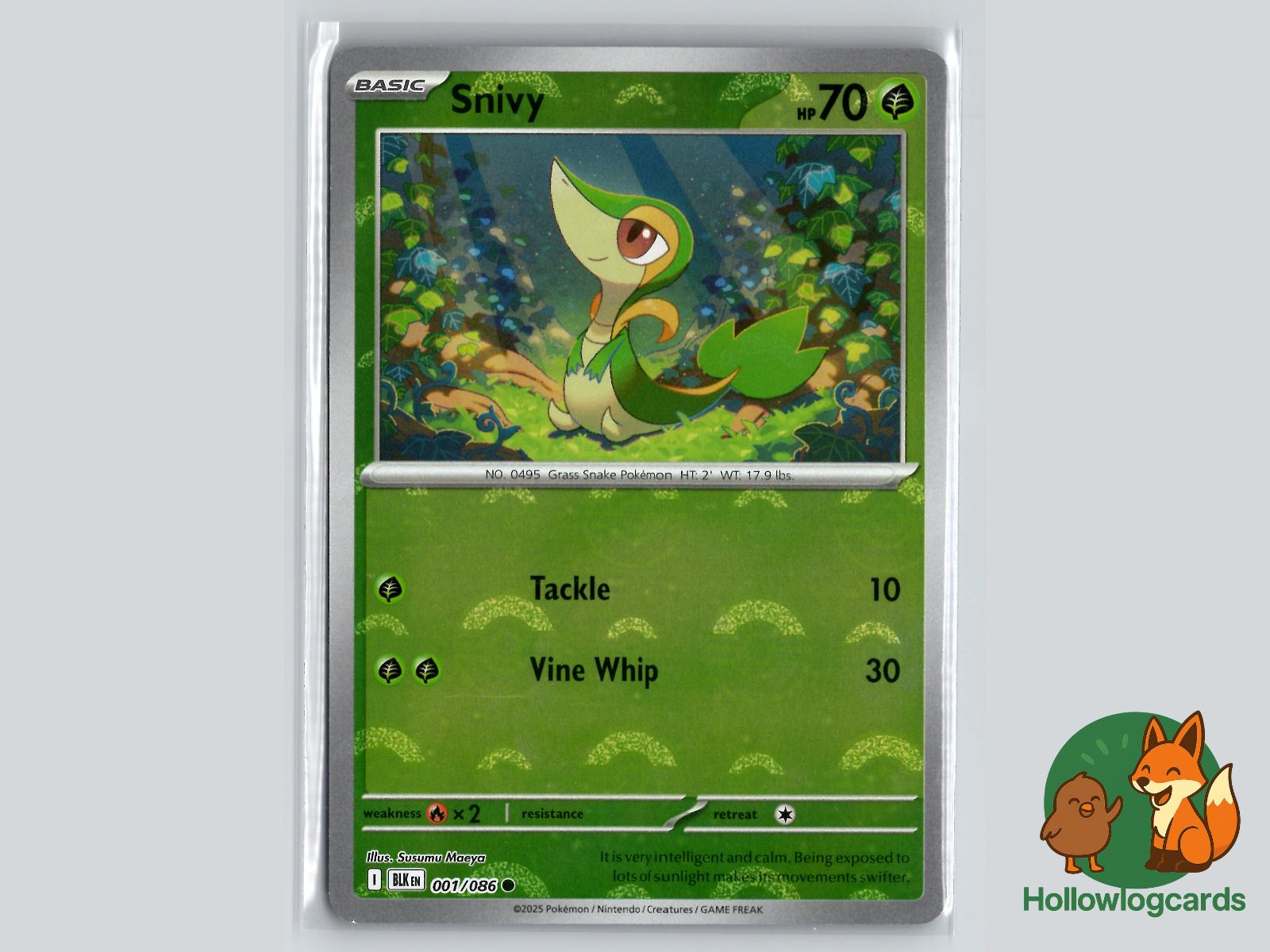 Snivy (001/086) - Black Bolt Pokémon Card
