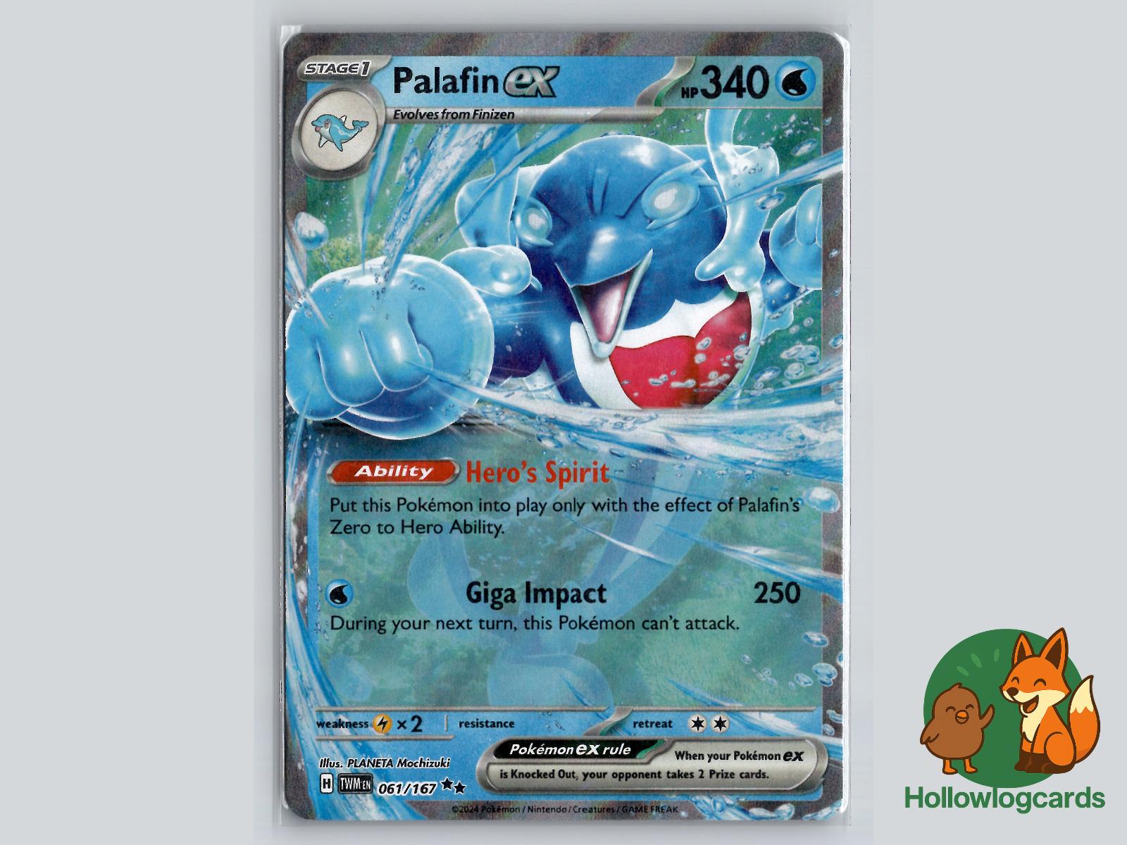 Palafin ex (061/167) - Twilight Masquerade Pokémon Card