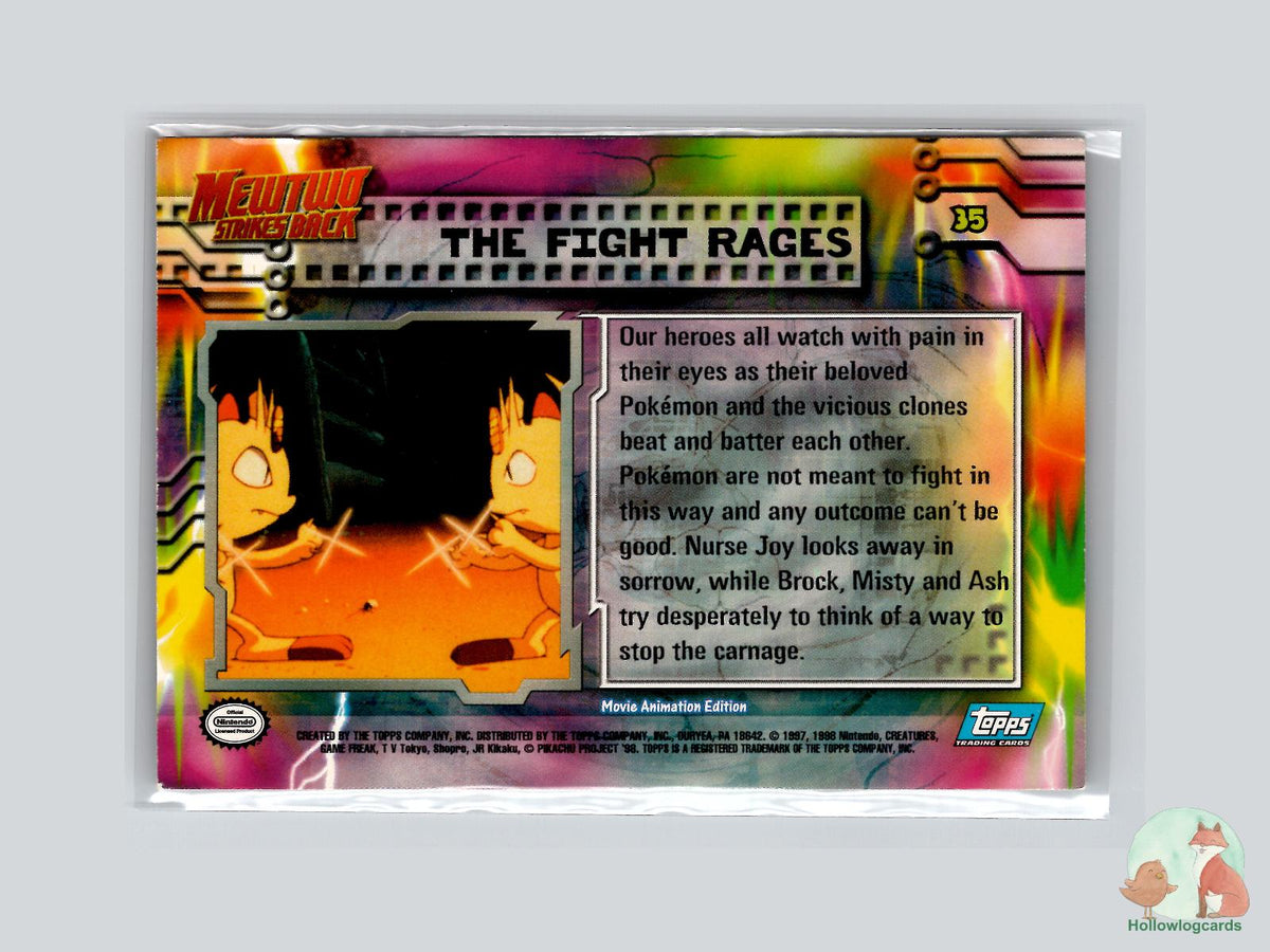 The Fight Rages [Charizard] (#35) - Topps Mewtwo Strikes Back
