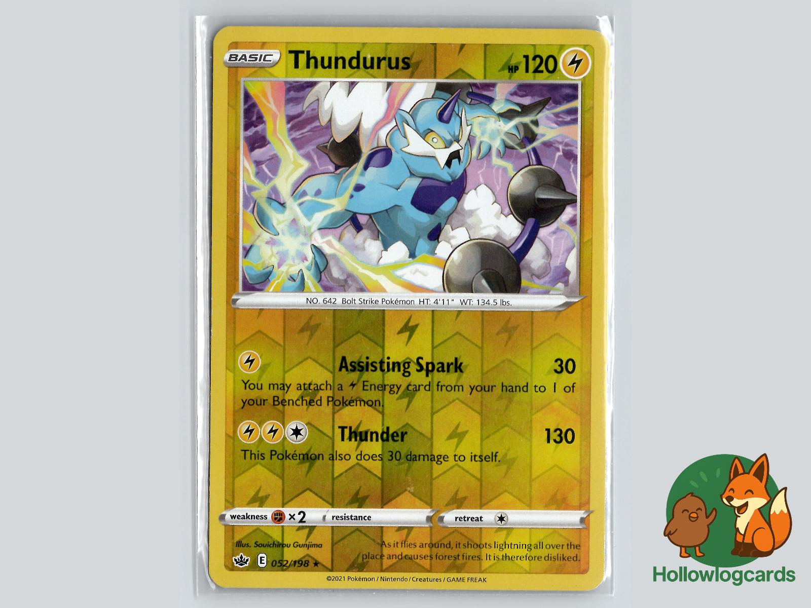 Thundurus (052/198) - Chilling Reign Pokémon Card
