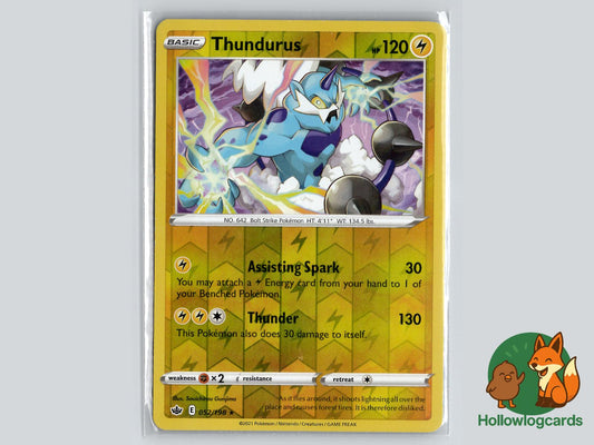 Thundurus (052/198) - Chilling Reign Pokémon Card