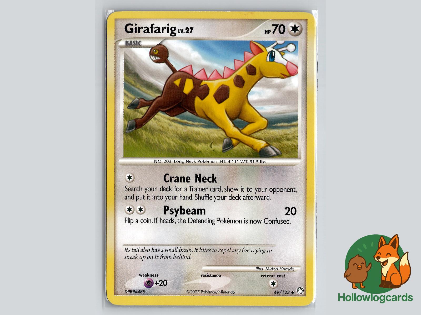 Girafarig (49/123) - Mysterious Treasures Pokémon Card