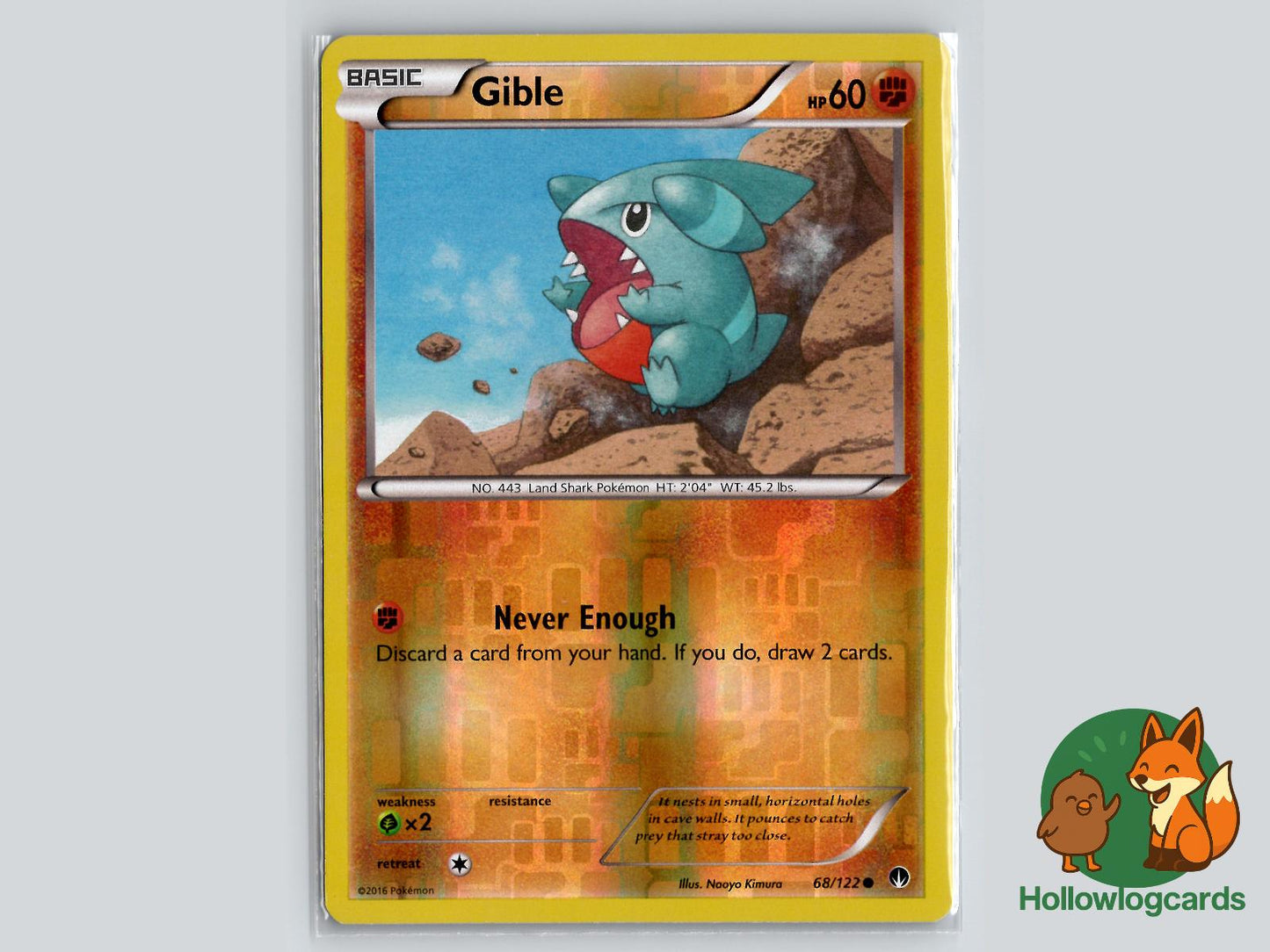 Gible (68/122) - BREAKpoint Pokémon Card
