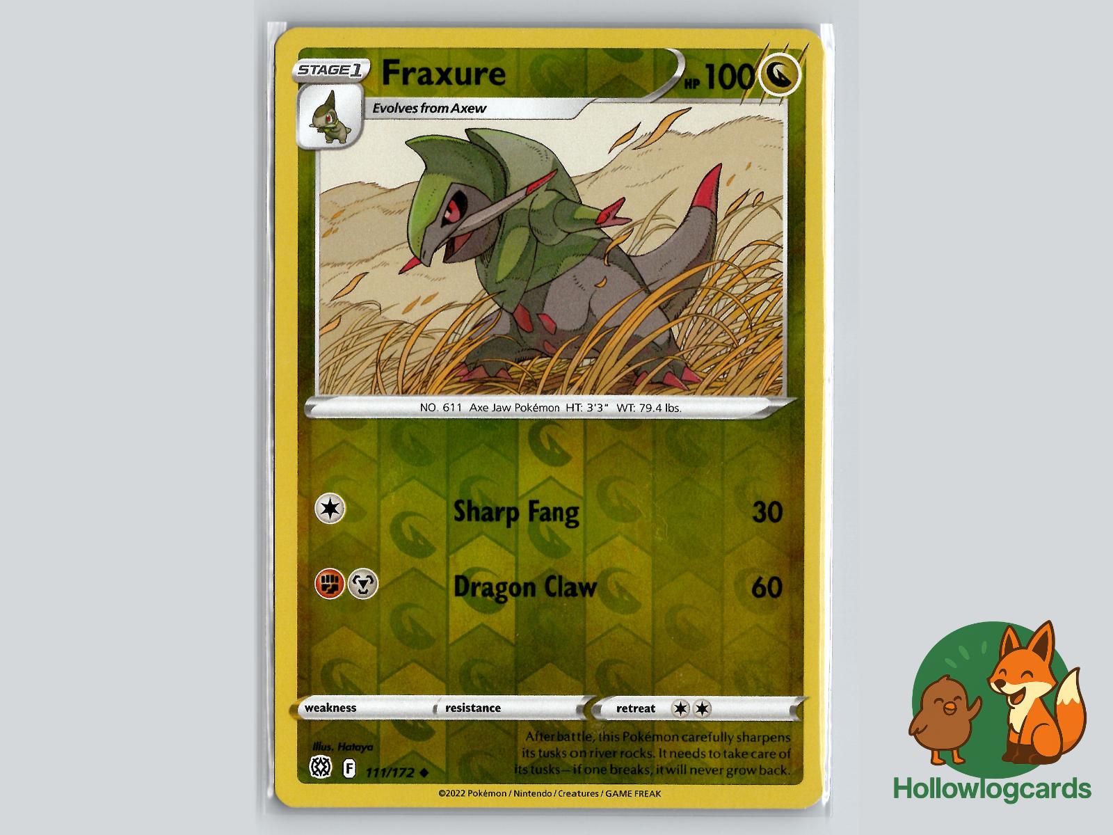 Fraxure (111/172) - Brilliant Stars Pokémon Card