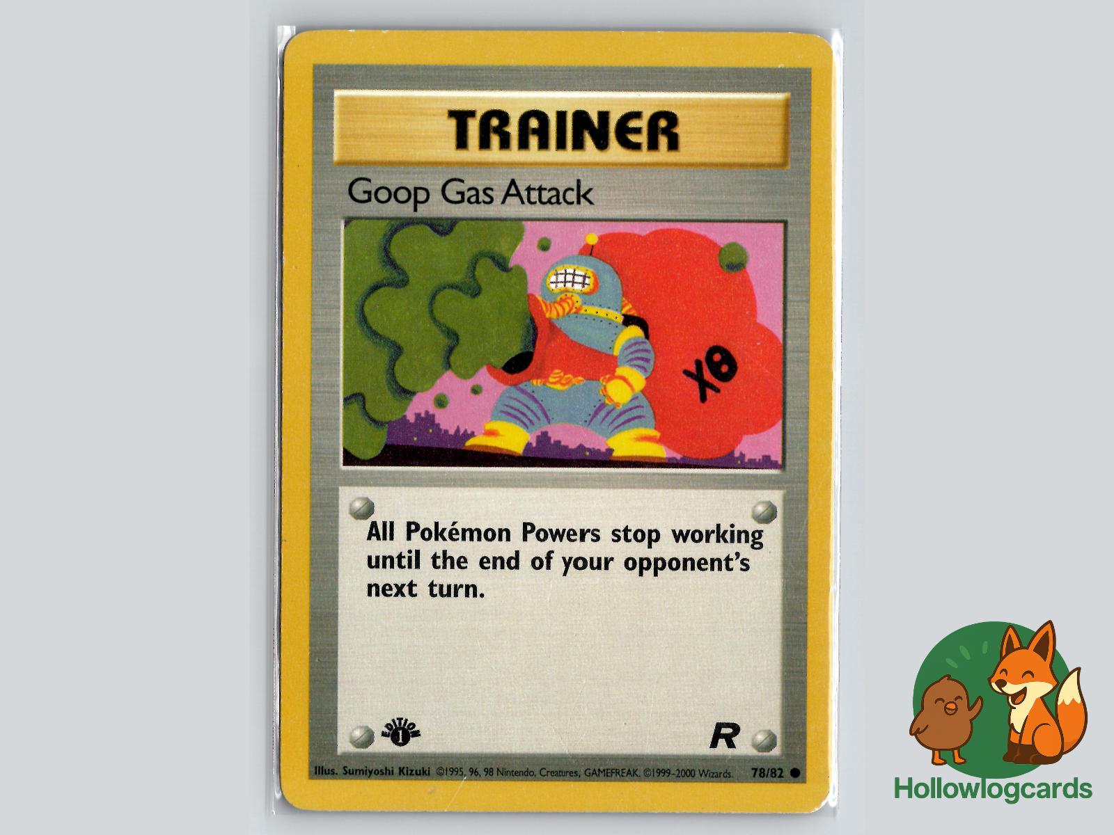 1st Edition Goop Gas Attack (78/82) - Team Rocket Pokémon Card