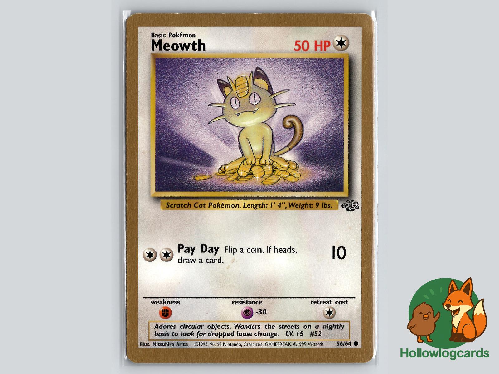 Meowth (56/64) - Jungle Pokémon Card