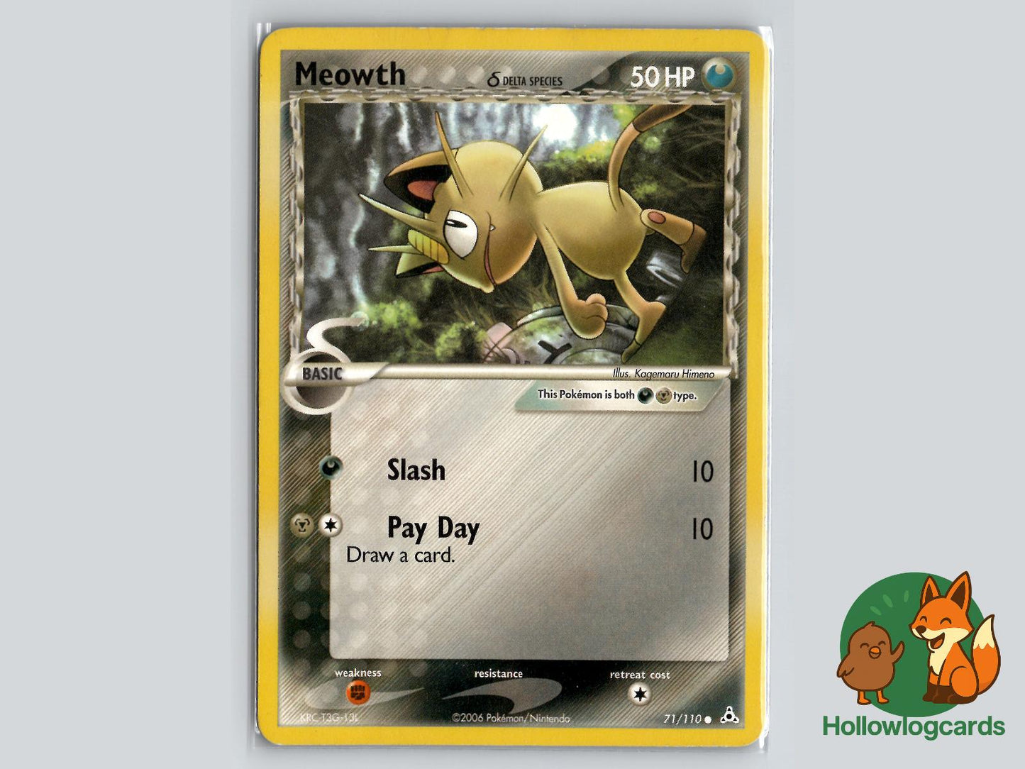 Meowth (71/110) - Holon Phantoms Pokémon Card