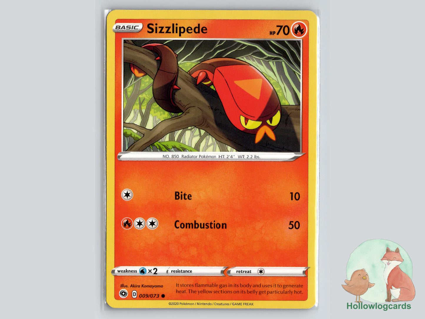 Sizzlipede (009/073) - Champion's Path Pokémon Card