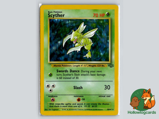 Scyther (10/64) - Jungle Pokémon Card