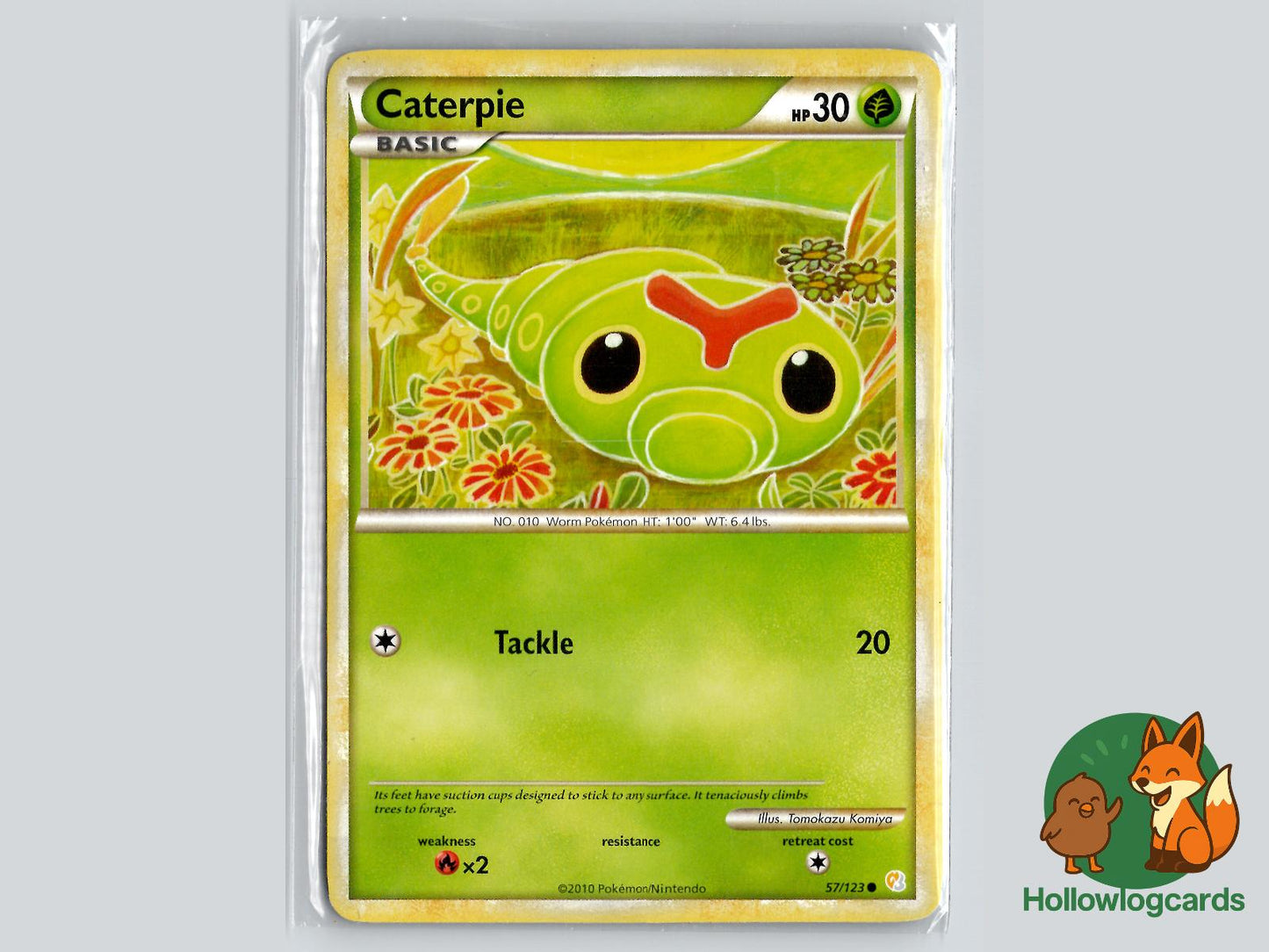 Caterpie (57/123) - HeartGold & SoulSilver Pokémon Card