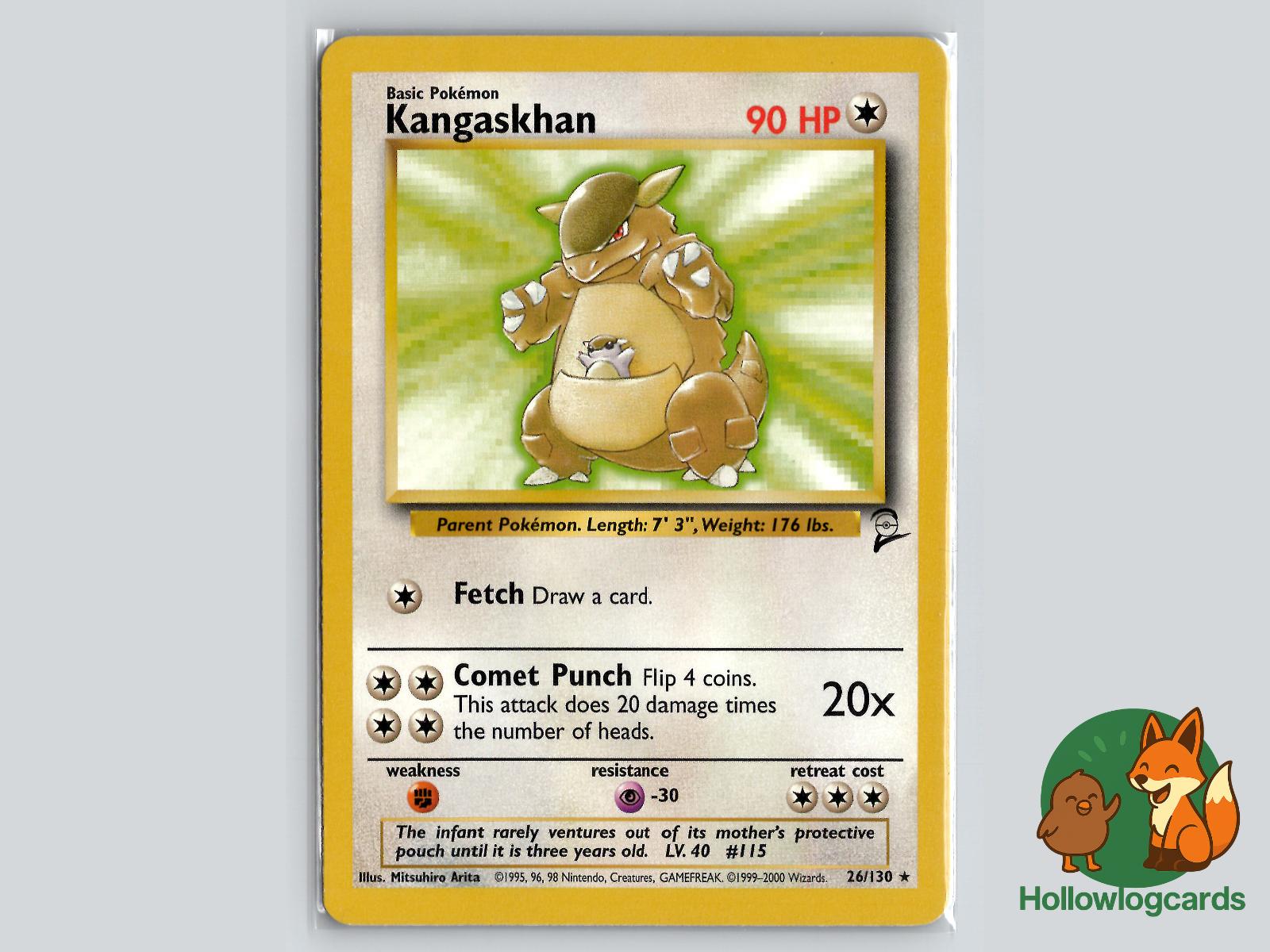 Kangaskhan (26/130) - Base Set 2 Pokémon Card