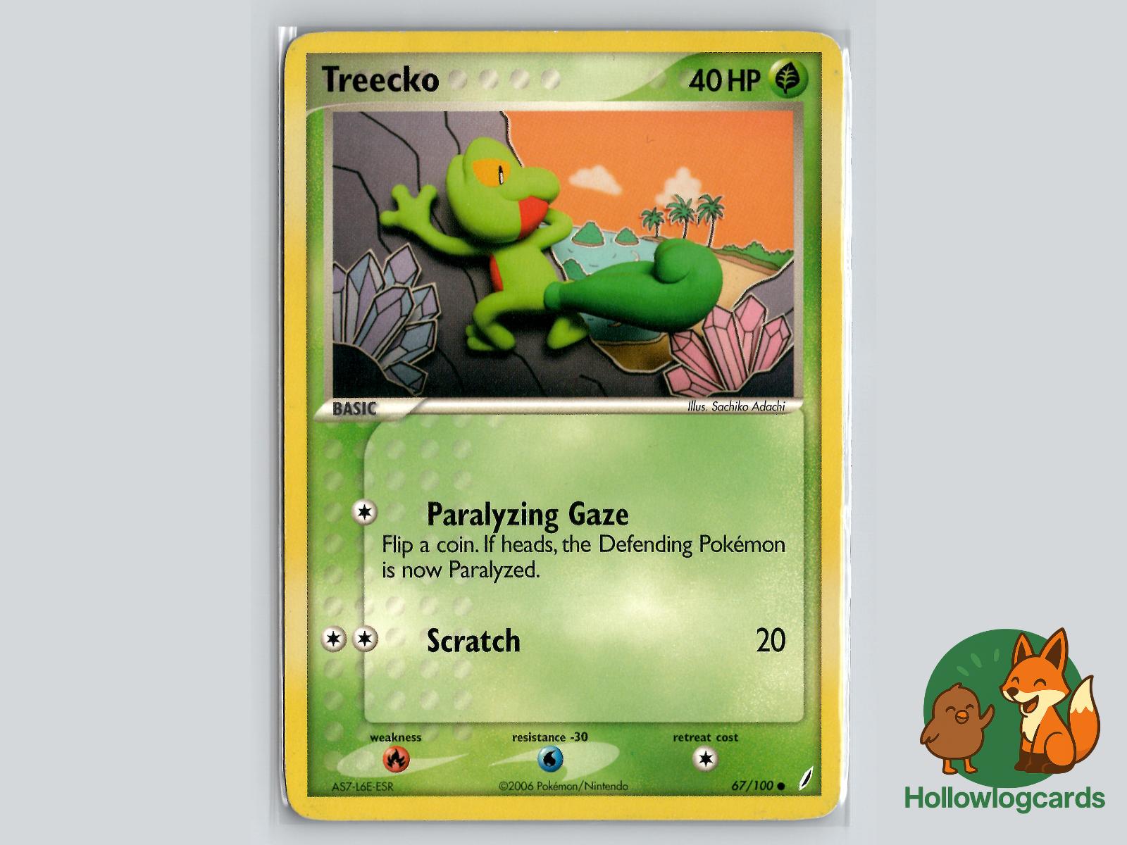 Treecko (67/100) - Crystal Guardians Pokémon Card