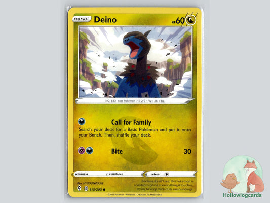Deino (113/203) - Evolving Skies Pokémon Card