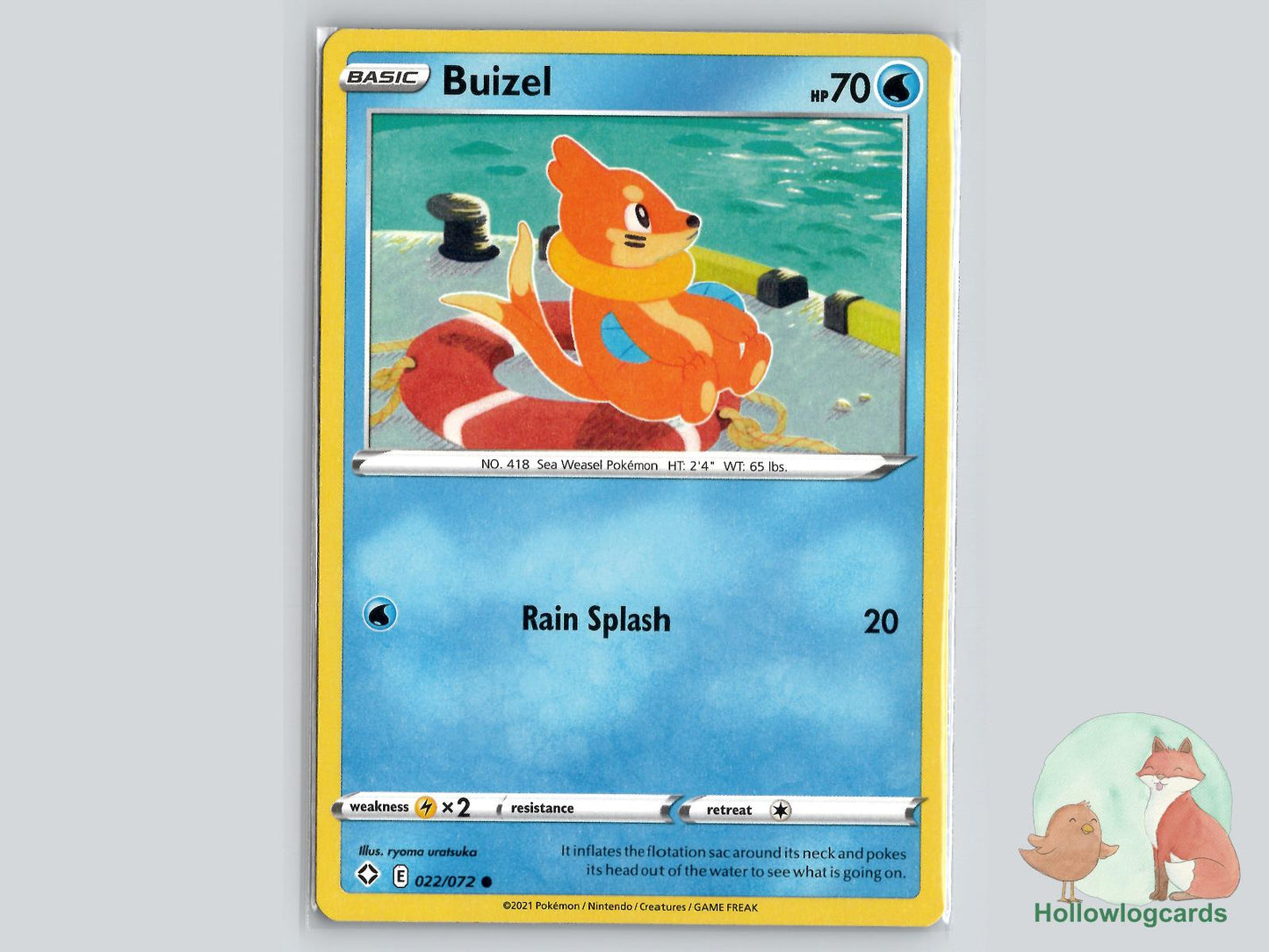 Buizel (022/072) - Shining Fates Pokémon Card