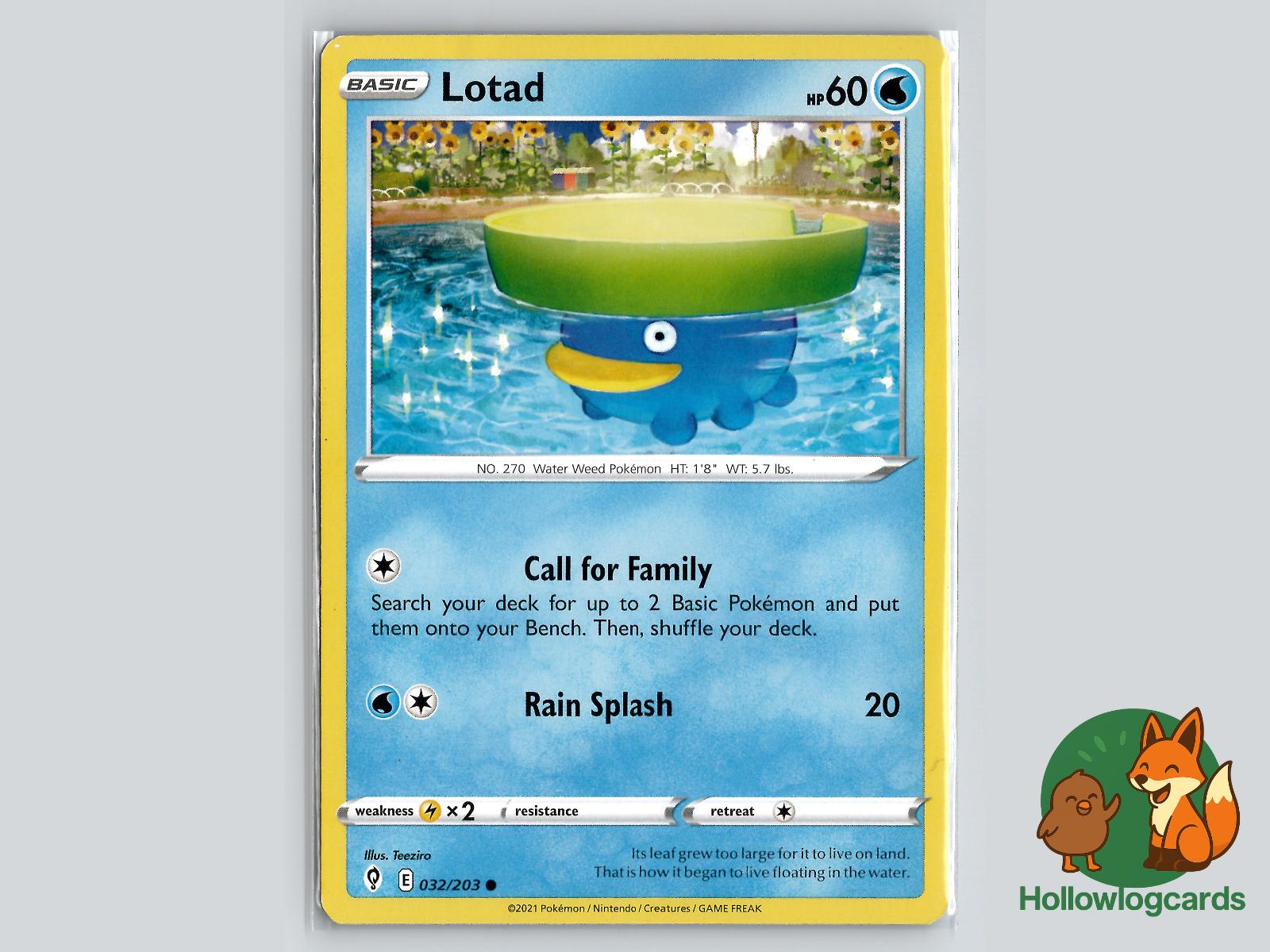 Lotad (032/203) - Evolving Skies Pokémon Card