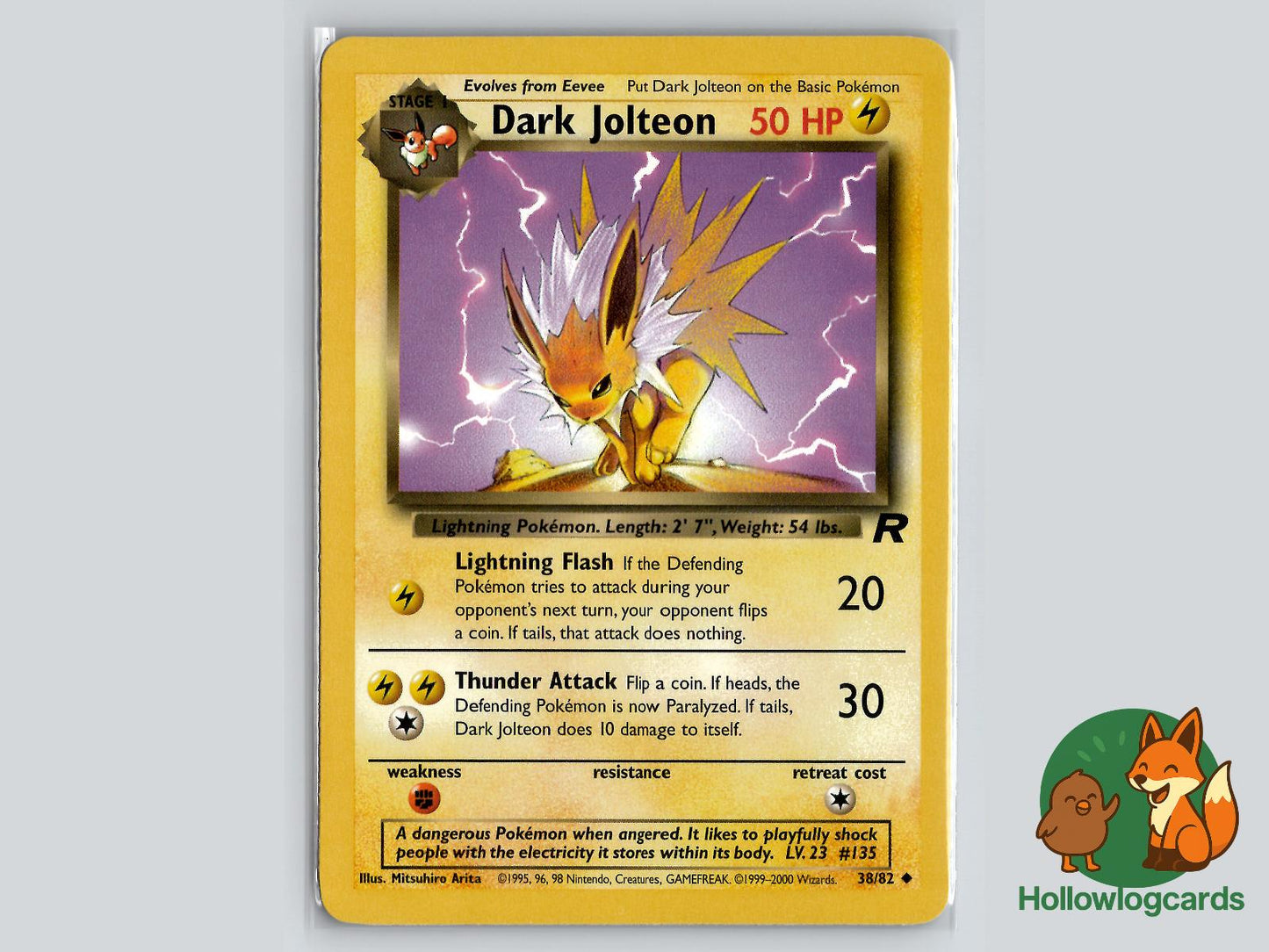 Dark Jolteon (38/82) - Team Rocket Pokémon Card