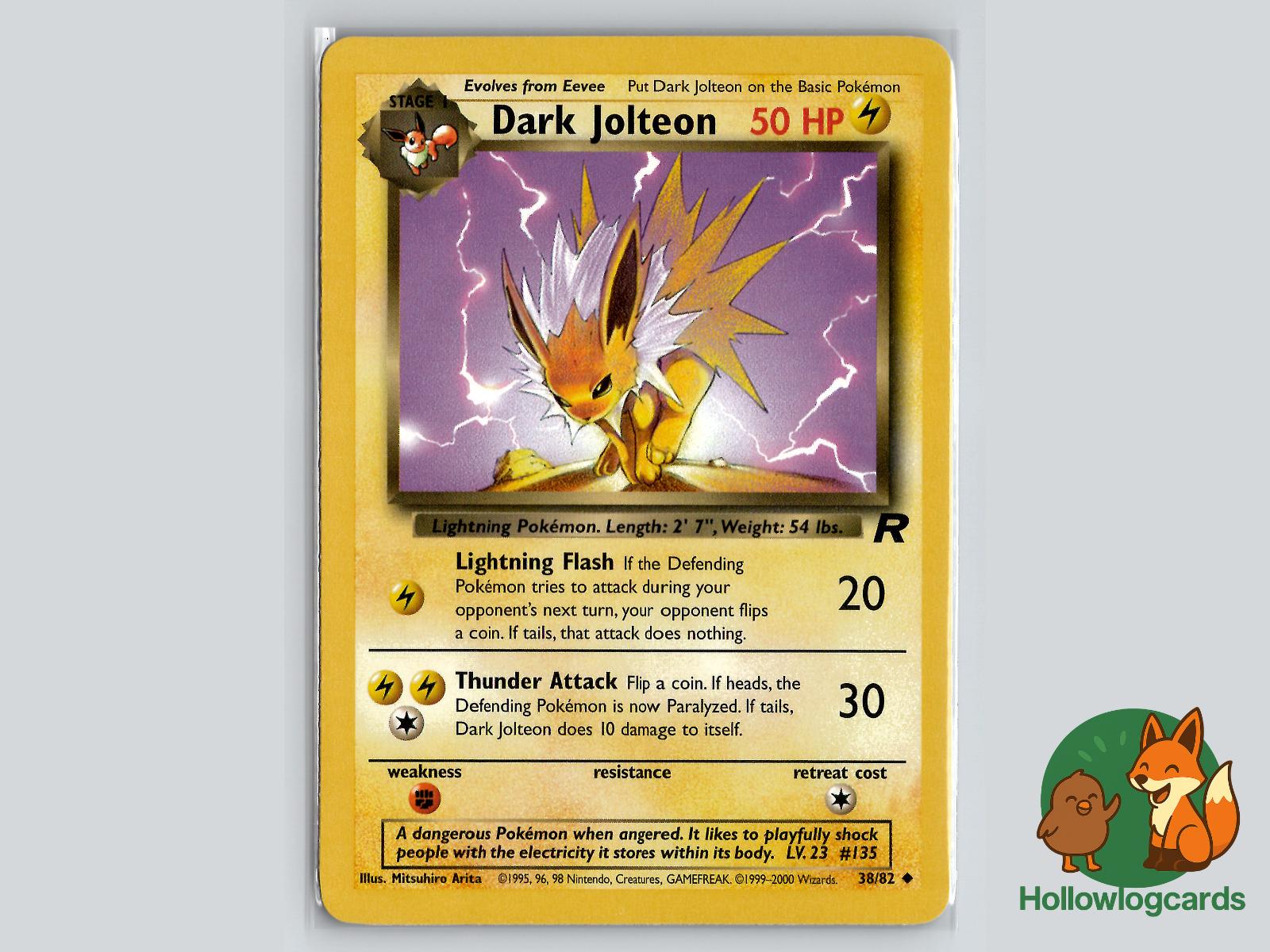 Dark Jolteon (38/82) - Team Rocket Pokémon Card