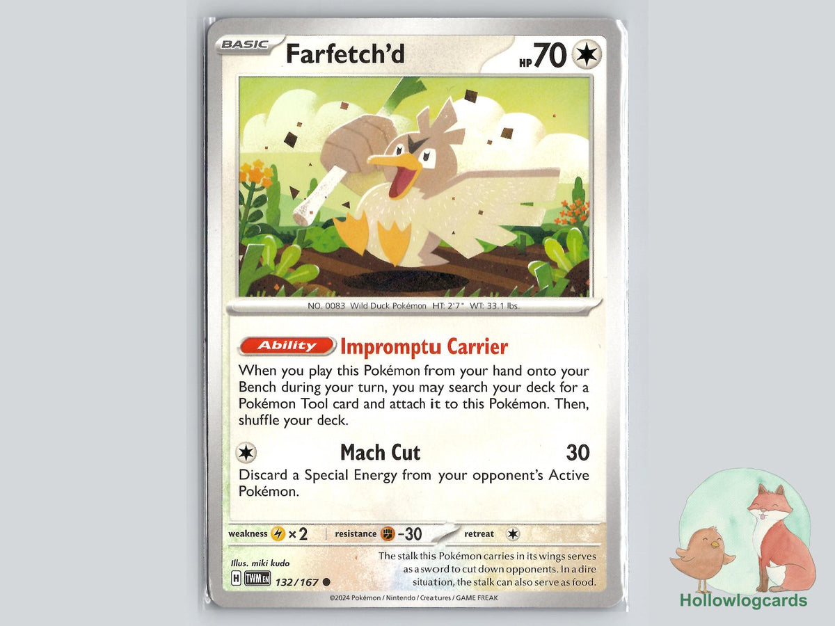 Farfetch'd (132/167) - Twilight Masquerade Pokémon Card