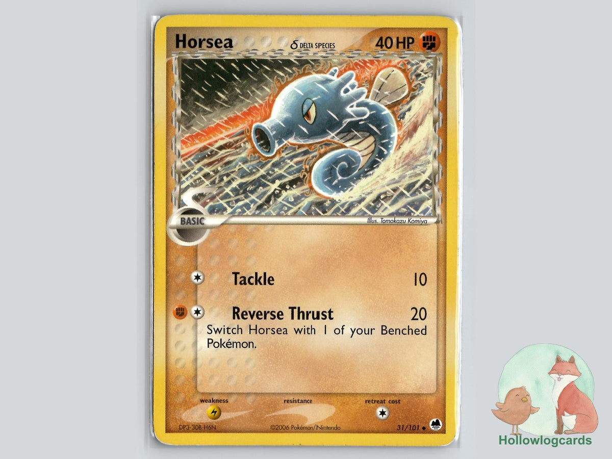 Horsea (31/101) - Dragon Frontiers Pokémon Card