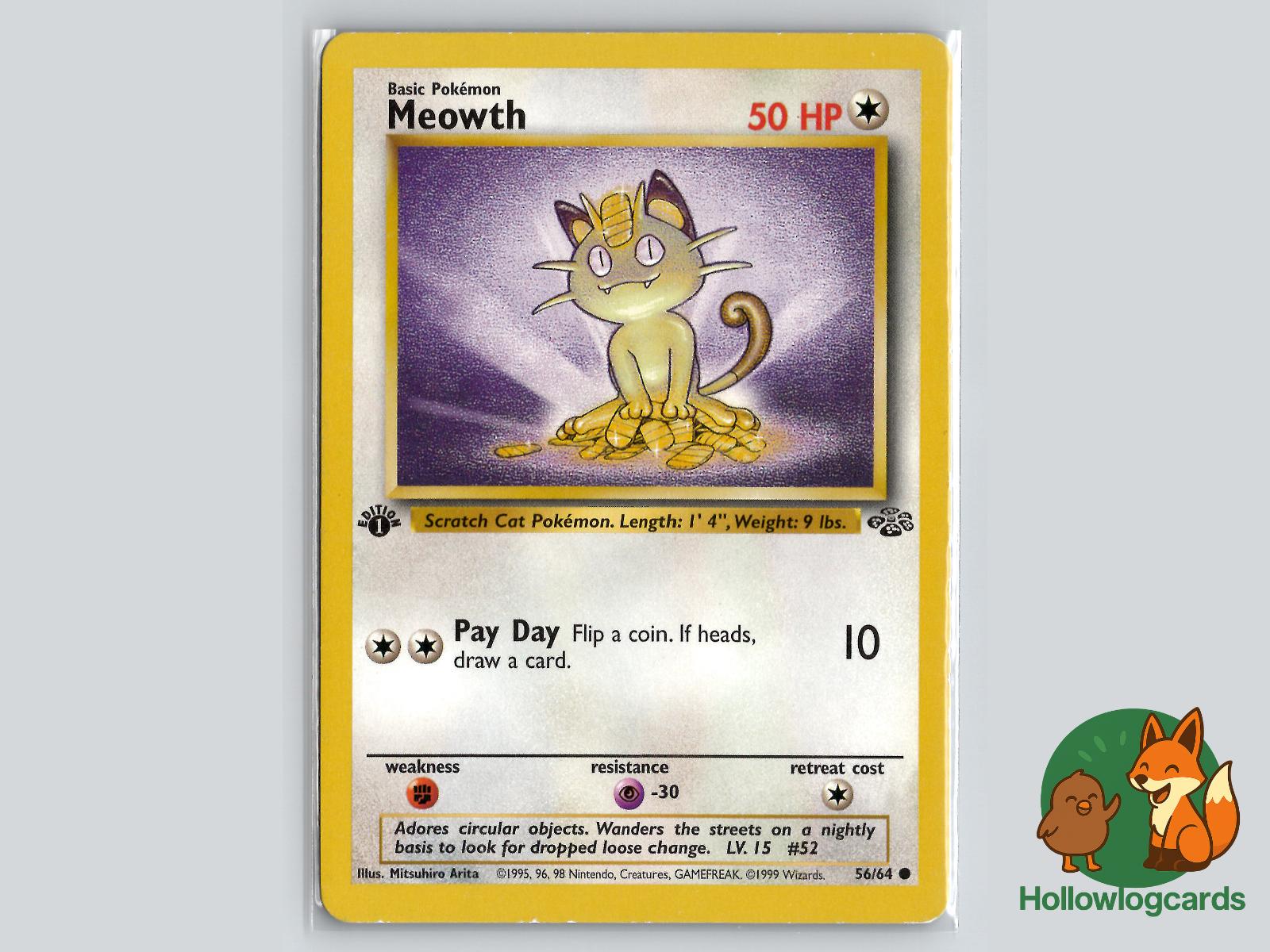 Meowth (56/64) - Jungle Pokémon Card