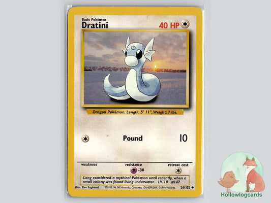 Dratini (26/102) - Base Pokémon Card