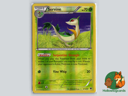 Servine (6/124) - Fates Collide Pokémon Card