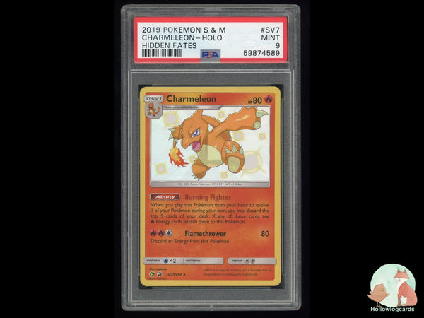 Graded Charmeleon Holo (SV7/SV94) Hidden Fates - PSA 9